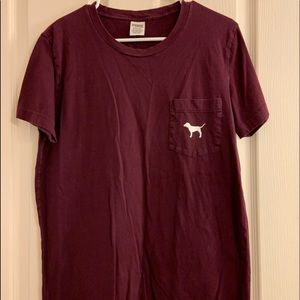 PINK maroon tee shirt!